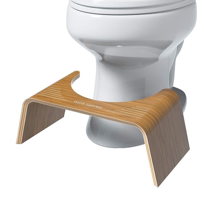 Squatty Potty Slim Teak Wood Bathroom Toilet Stool & Reviews | Wayfair.ca